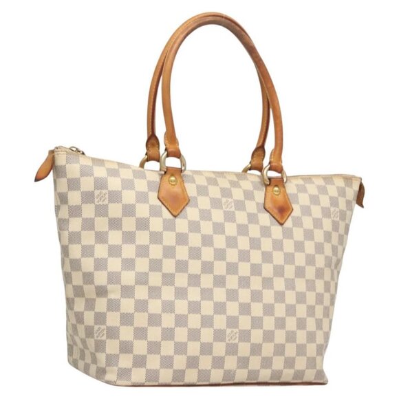 LOUIS VUITTON Damier Azur Saleya MM Tote Bag - Picture 1 of 16